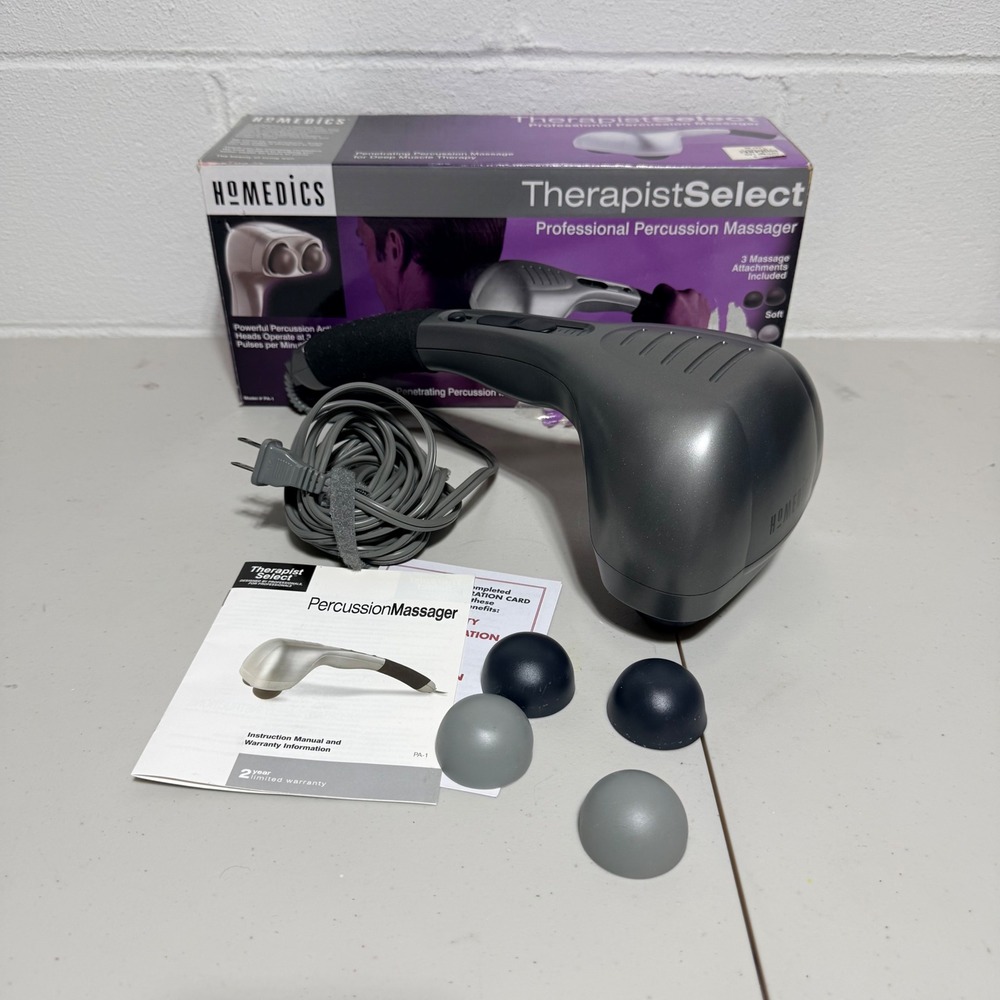 HoMedics‎ Therapist Select Professional Percussion Massager PA-1 Gray Tested